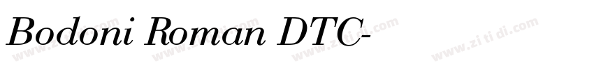 Bodoni Roman DTC字体转换